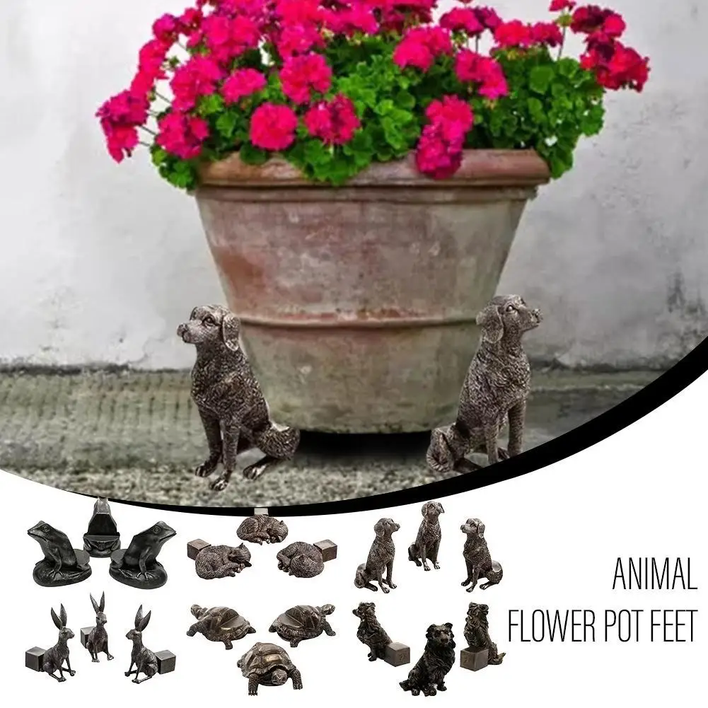 

Animal Plant Pot Foot Flower Pot Support 3Pcs Animal Resin Garden Decor Outdoor Statue Garden Pot Planter Feet Planter Support