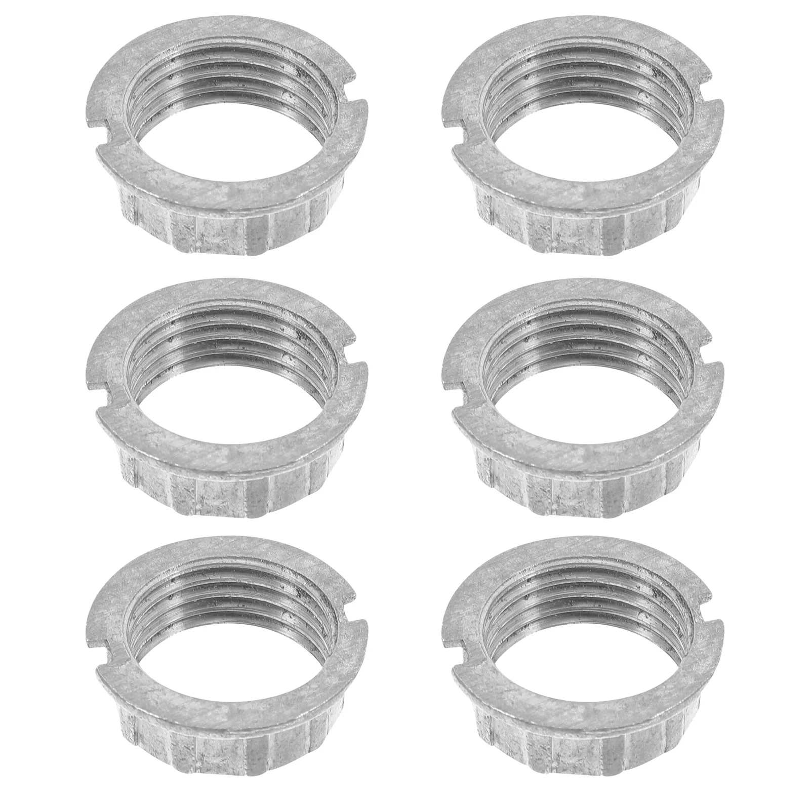 

6pcs G9 Outer Ring Threaded Aluminum Alloy Shade Retaining Collar For Table Floor Lamp Holder Fixing Ring Lighting Accessories