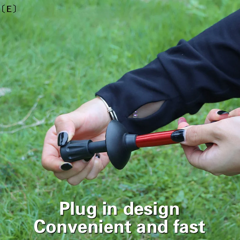 〔E〕6 palos de trekking, bastones de senderismo nórdico, bastones de escalada, palos de alpinismo, con puntas protectoras de goma para camping y senderismo al aire libre