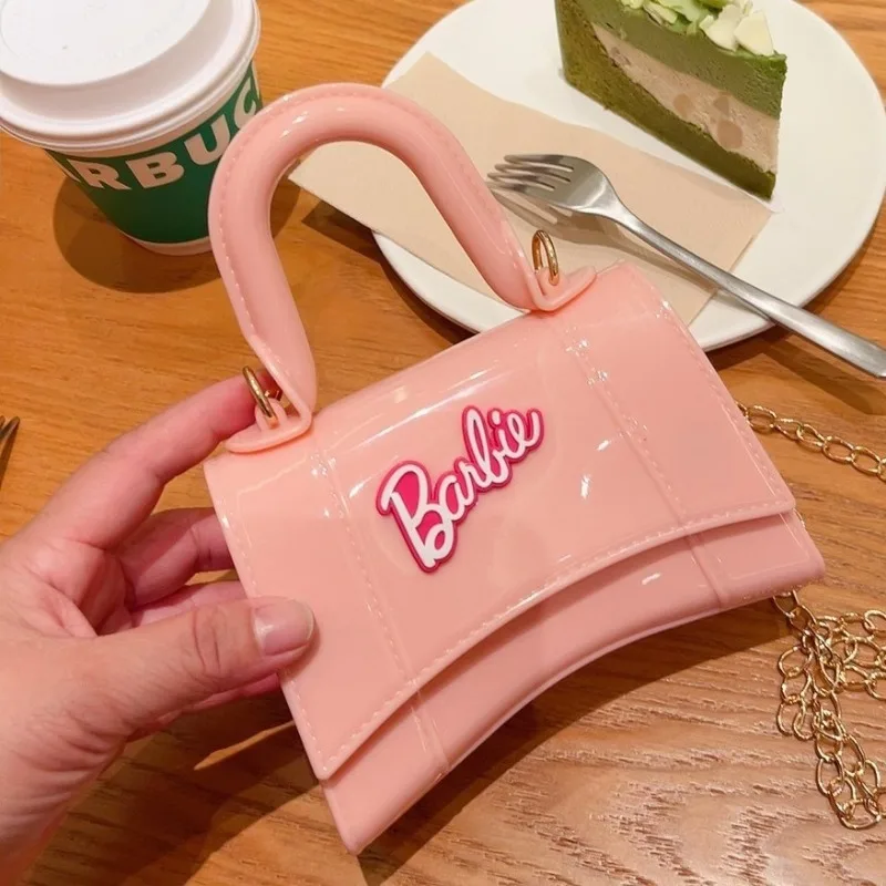 Barbies Shoulder Messenger Bag Macaron Candy Jelly Bag Hand-held Shoulder Diagonal Straddle Anime  Kawaii Change Bag