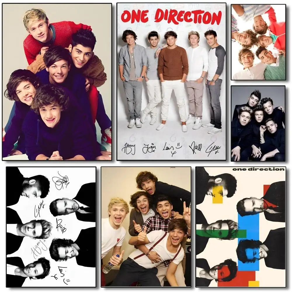 One D-Directions Poster Self-adhesive Art Room Entrance Restaurant Wall Decor Art Painting
