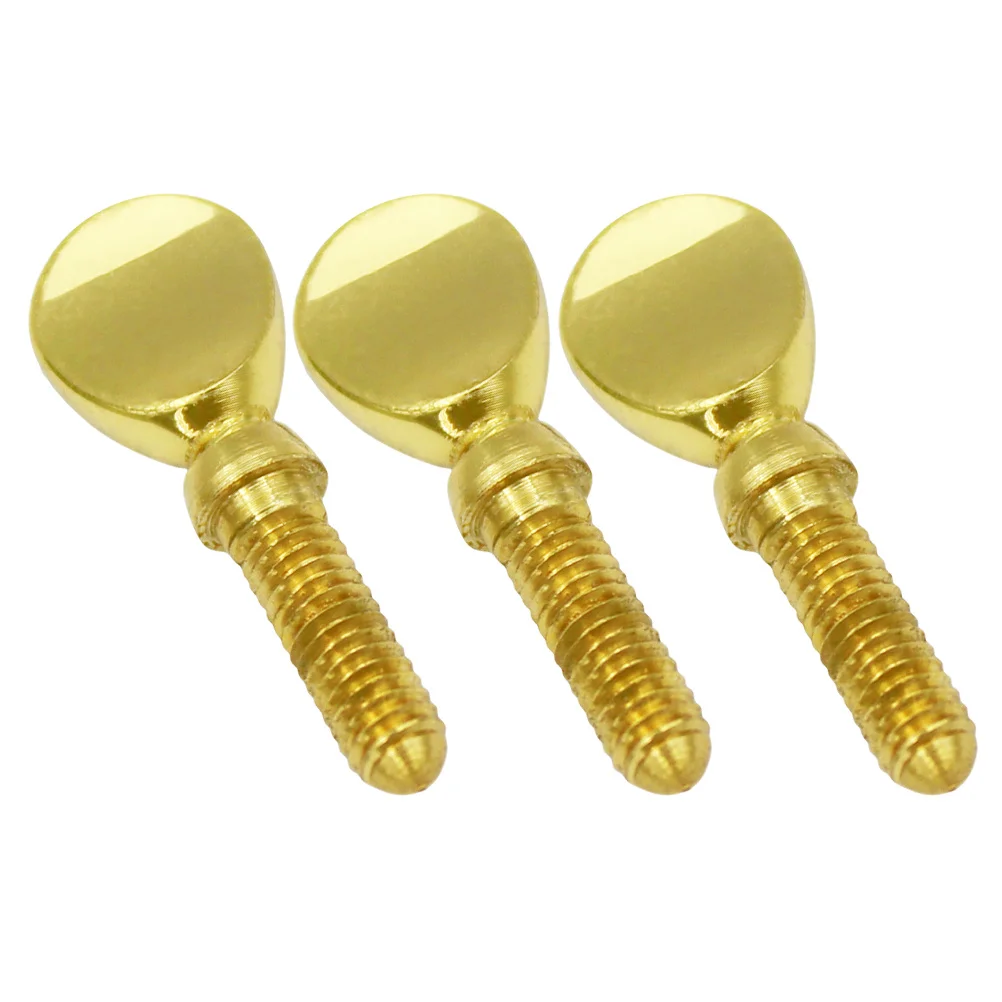 3 Stück goldene Saxophon-Halsschrauben aus Metall, langlebiges Saxophon-Ersatzteil, einfach einzustellen, praktische Saxophon-Halsschraube