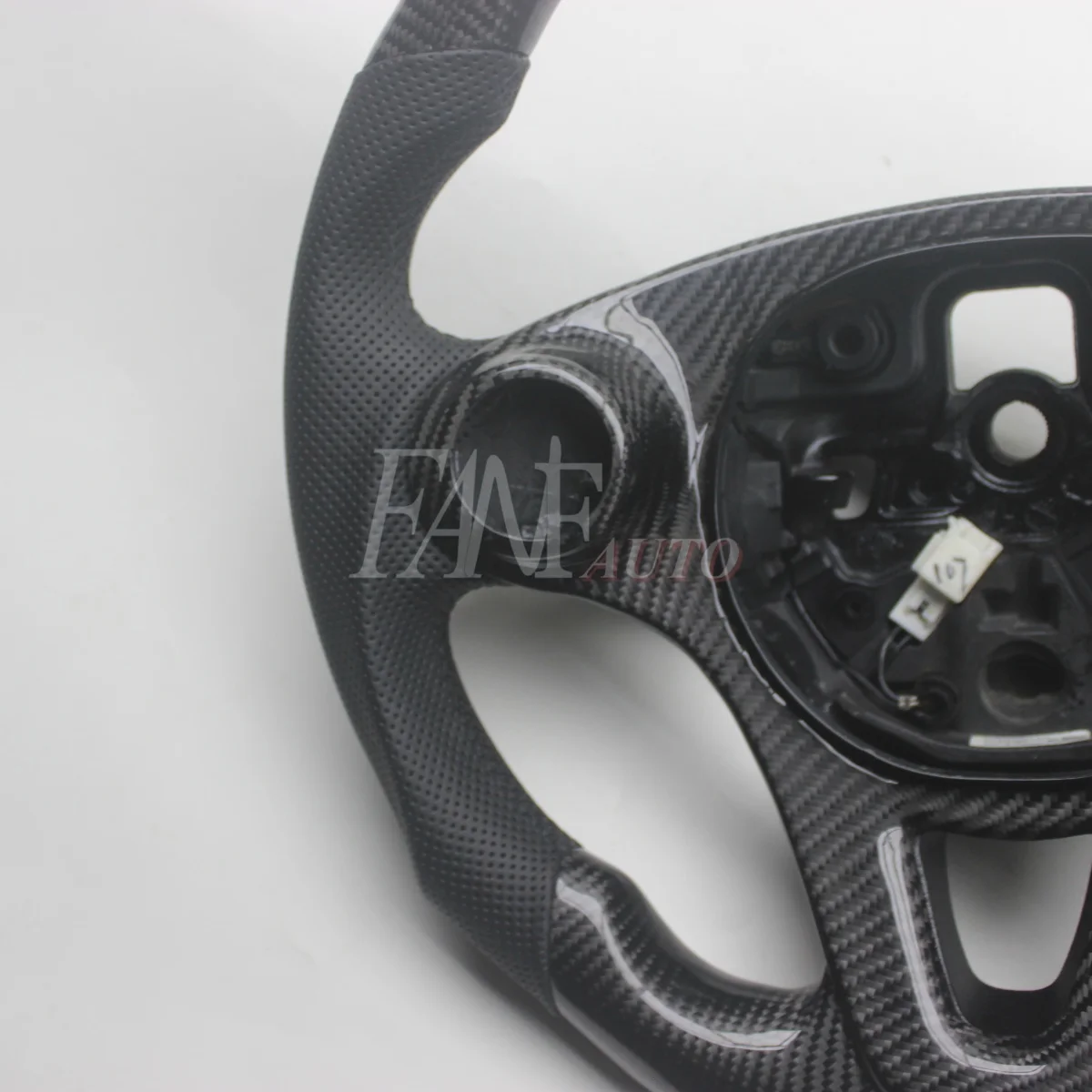 Picture 3: Replacement Real Carbon Fiber Steering Wheel with Leather for Smart Fortwo 453 2014-2019