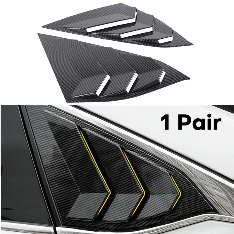

2PCS For Honda Accord 10th Gen 2018-2021 Car Rear Window Quarter Louver Cover Exterior Side Vent Shutter Trim Scoop Accessories