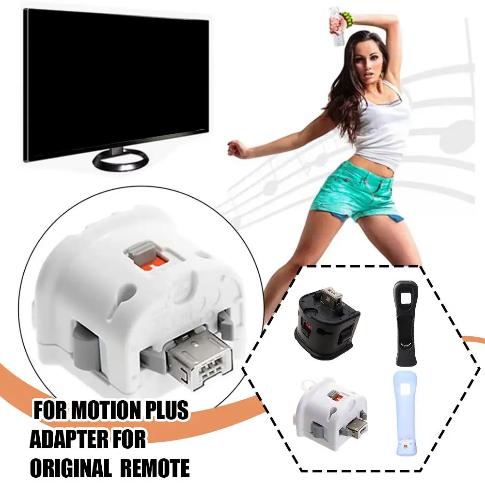 For MotionPlus Handle Sensor Enhances Physical Sense And Gaming Experience. Motion Enhancer Handle Accelerator For Wii Wii U