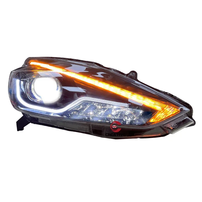 닛산 센트라 실피 펄사 2016-2020 B18용 자동차 부품 LED 램프 헤드라이트, 다이나믹 방향지시등, 하이빔 렌즈, DRL 어셈블리