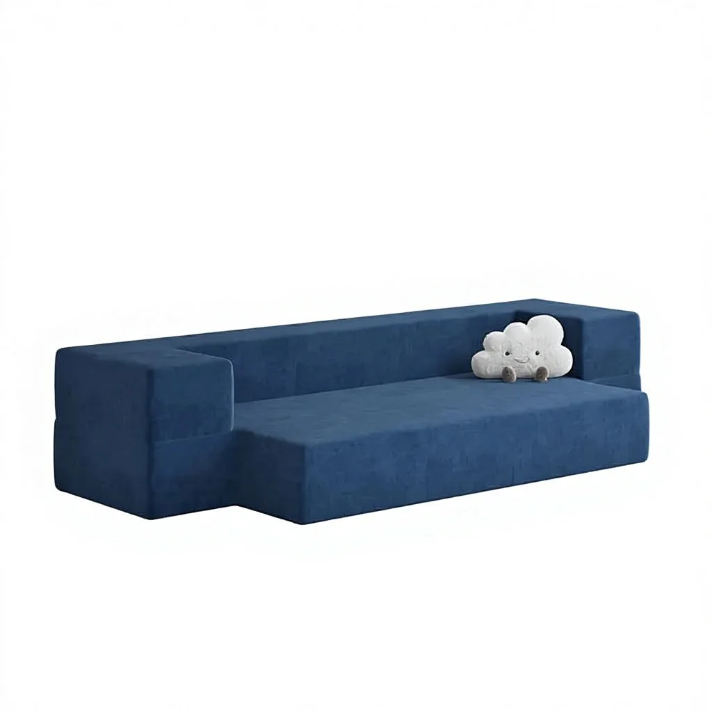 High-density Compressed Foam Combination Sofa Collapsible Bed for Living Room Children's Room Visitor Area
