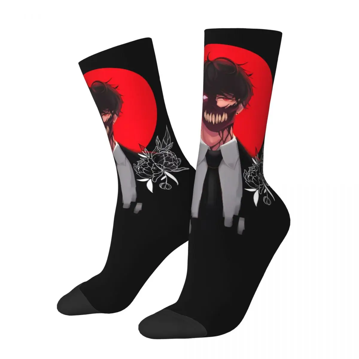 Corpse Husband Red cosy Unisex Socks,Windproof Happy 3D printing Socks,Street Style Crazy Sock