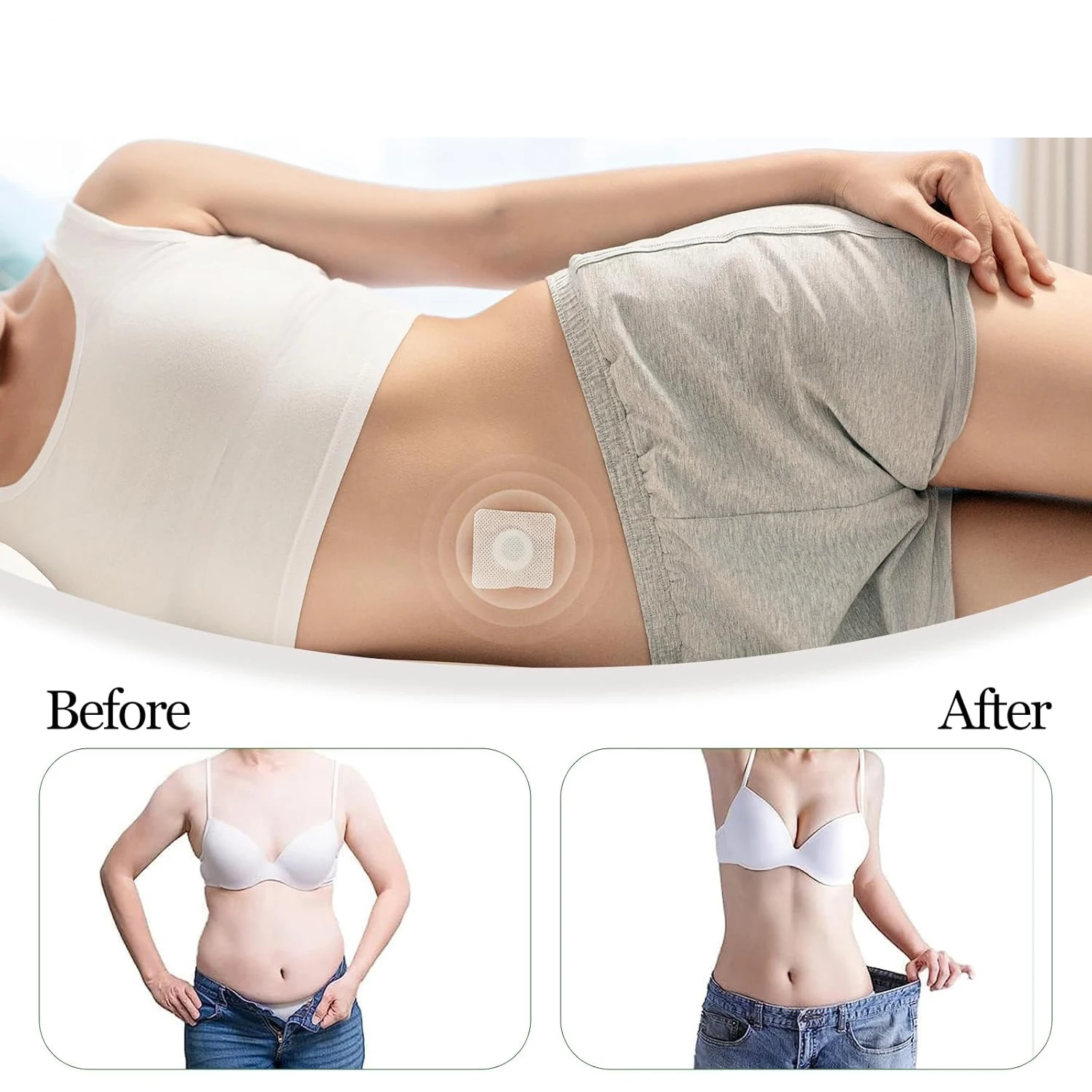 30/60 PCS Body Sculpting Adesivi Pancia Bruciare I Grassi Assenzio Pillola Patch Rassodante Sottile Perdita di Peso Toppe E Stemmi Controllo Dell'appetito