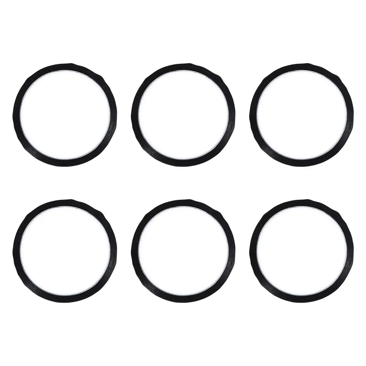 

6pcs Marking Tape 3MMx33CM Desktop Positioning Sticker for Whiteboard Plastic Glass Paper Wood Metal Ceramics Reusable Adhesive