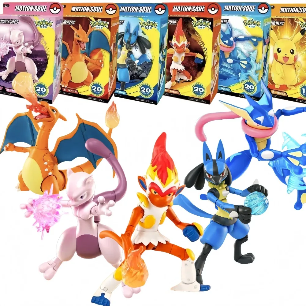 Ldcx Dynamische Pokémon Actionfiguren - Pikachu Infernape Glurak Greninja Bewegliche Sammelfiguren Spielzeug Auf Lager