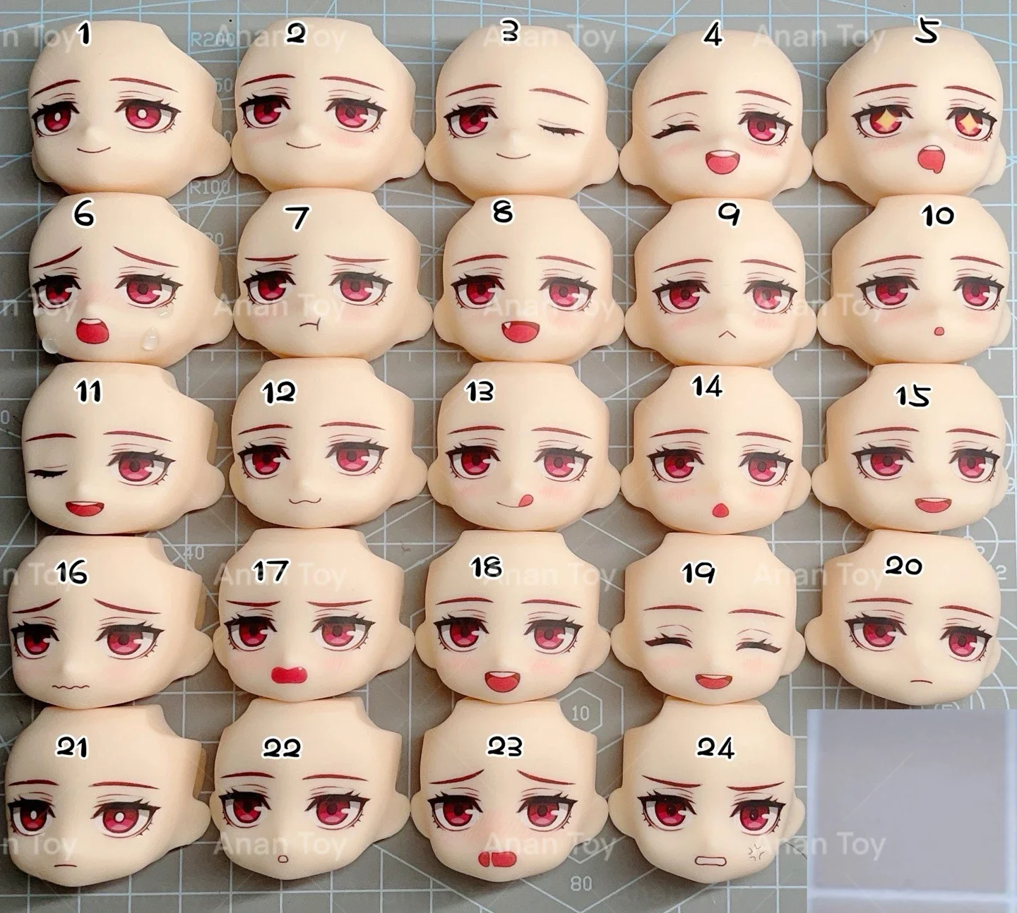 Chigiri Hyoma Ob11 Face ちぎり ひょうま GSC Doll Accessories Handmade Water Sticker Faceplate Anime Game Cosplay