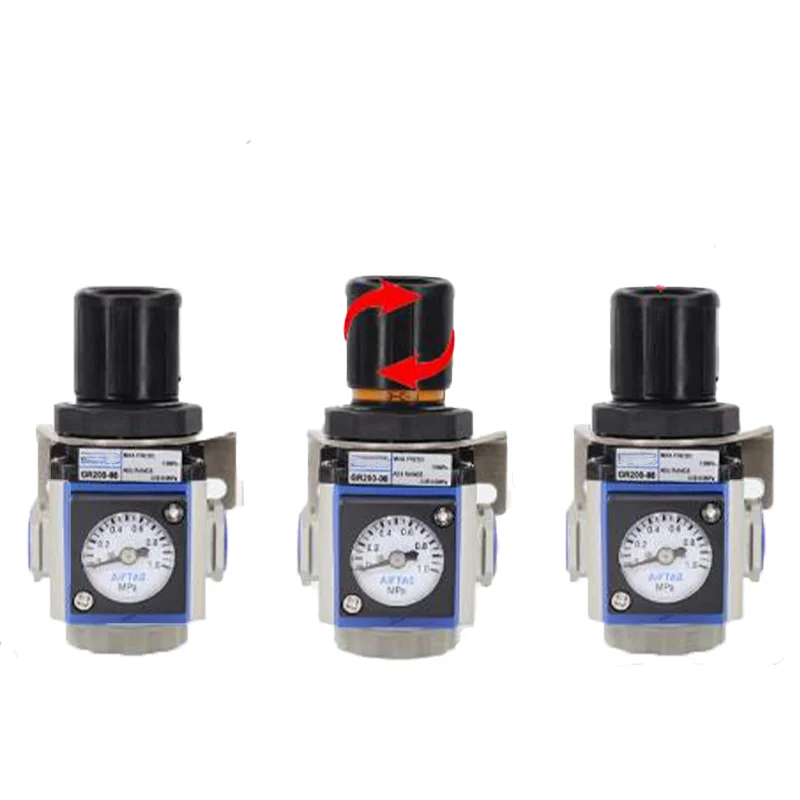 GR Series GR200/300/400-08/06/10 Gas Source Treatment Pressure Regulating Nalve Pressure Reducing Valve