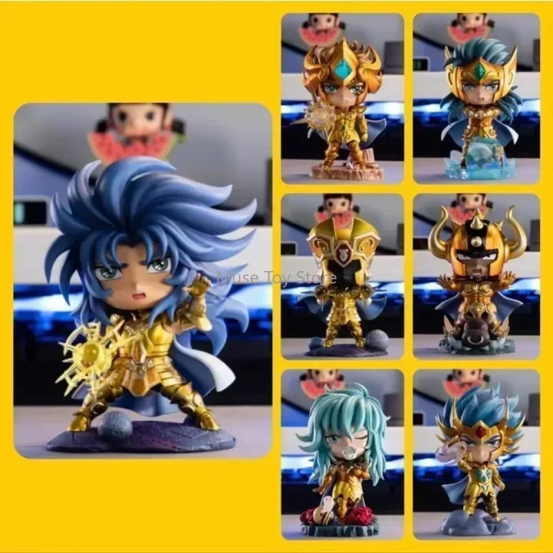 FOC GK Mini Saint Seiya mythe boîte en tissu chevaliers du zodiaque 12 Constellation boîte cadeau figurine modèle jouet résine Q Statue
