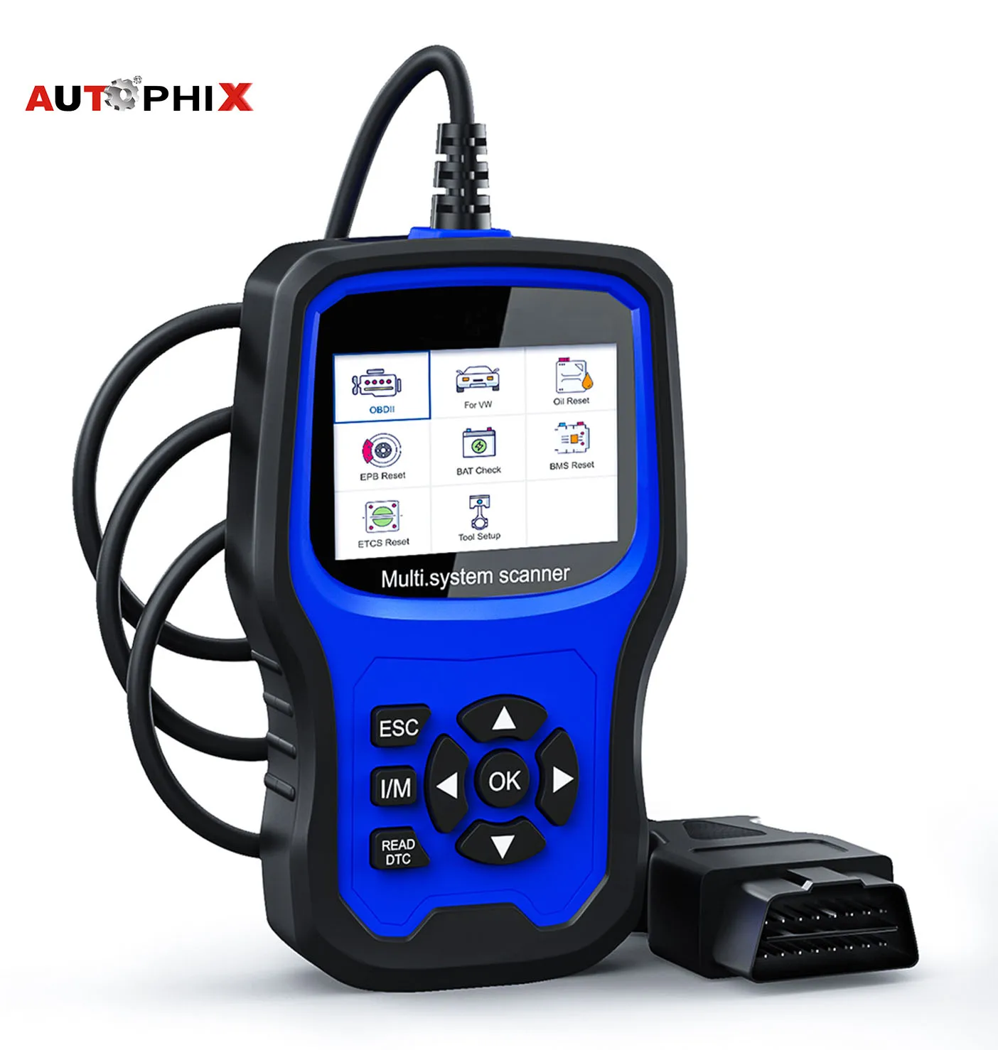 Autophix 7610 OBD2 Car Diagnostic Tool All System EOBD Code Reader ABS SRS Oil EPB DPF TPMS Reset Auto obd Scanner ForVW forAudi