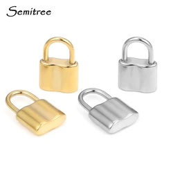 5pcs 304 Stainless Steel Little Lock Charms DIY Jewelry Hip Hop Necklace Pendant PadLock Making Accessories Crafts Supplies