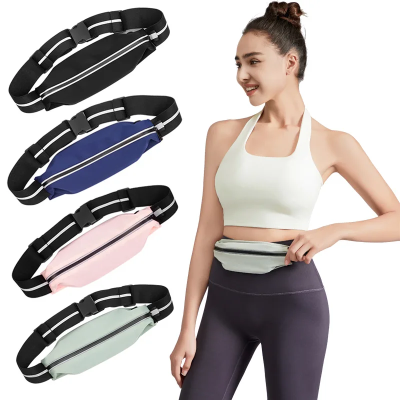 

Women and men lightweight running waist bag elastic close-fitting sports bag waterproof and anti-theft fitness mobile phone bag