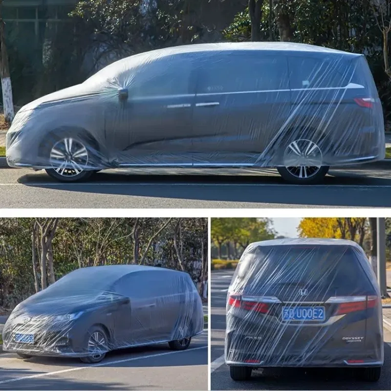 

Одноразовая одежда от солнца, дождя, солнца, невидимый прозрачный автомобильный тонкий полнокапюшонный пылезащитный чехол для внедорожника, дождевик общего назначения