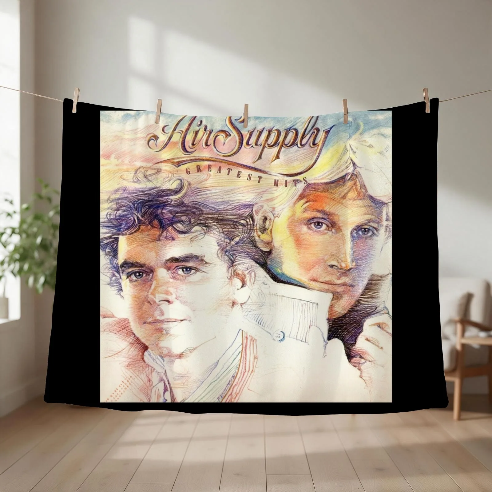Air Supply greatest hits Throw Blanket couch cozy soft plush fuzzy picnic outdoor blanket