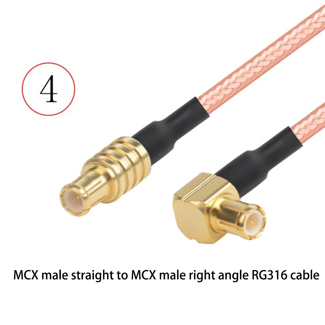 1PC MCX Male Female to MCX Plug Jack Straight Right Angle RG316 Cable Adapter 15cm/30cm/50cm for WIFI Wireless Modem