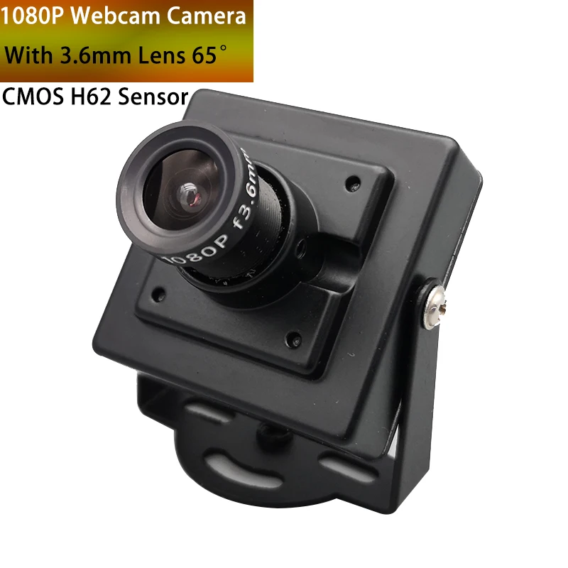 Telecamera Webcam IP 720P sensore H62 da 1mp con obiettivo da 3.6mm 65 gradi Full HD ad alta velocità 30fps USB UVC Play per Video di riconoscimento