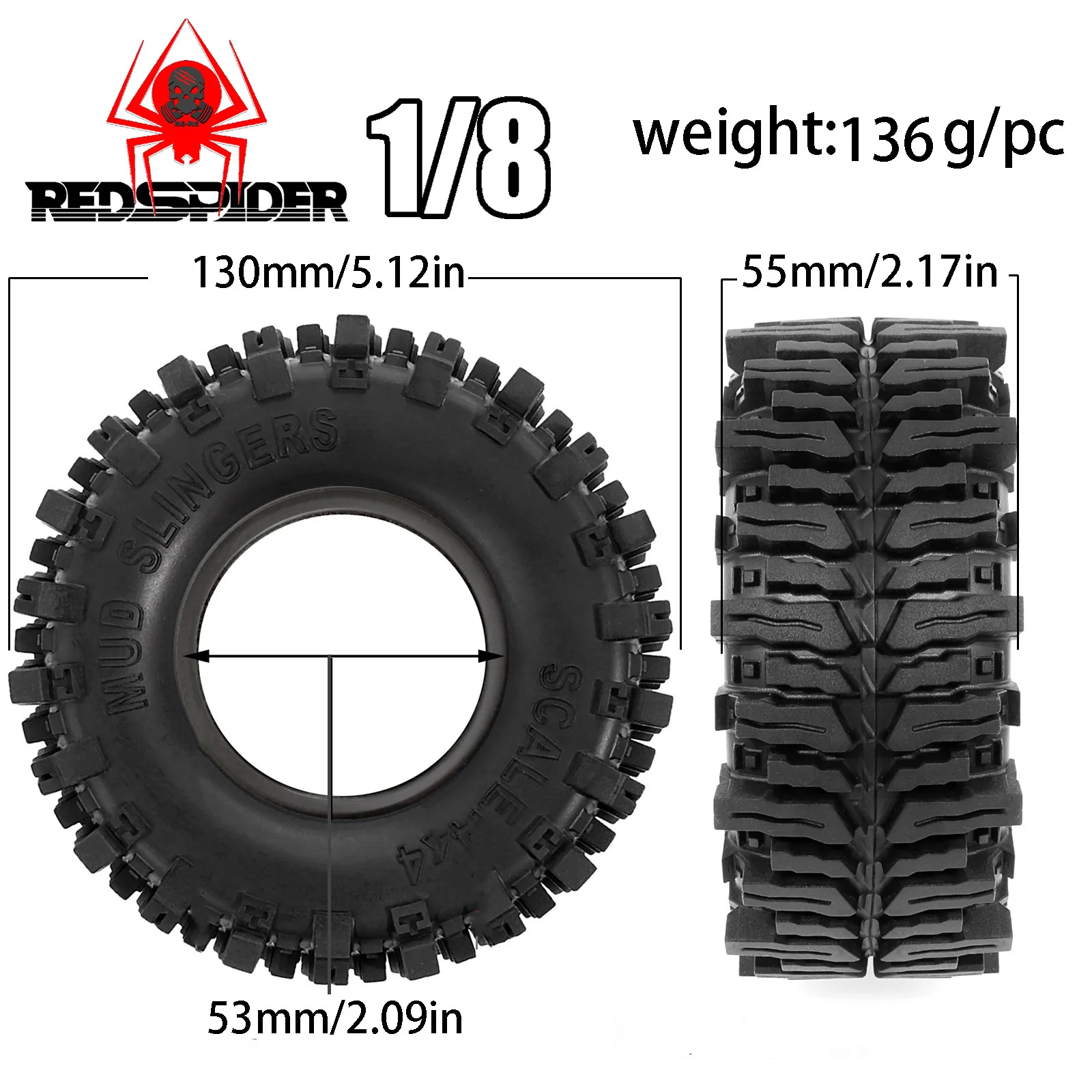 RED SPIDER 4Pcs 2.2