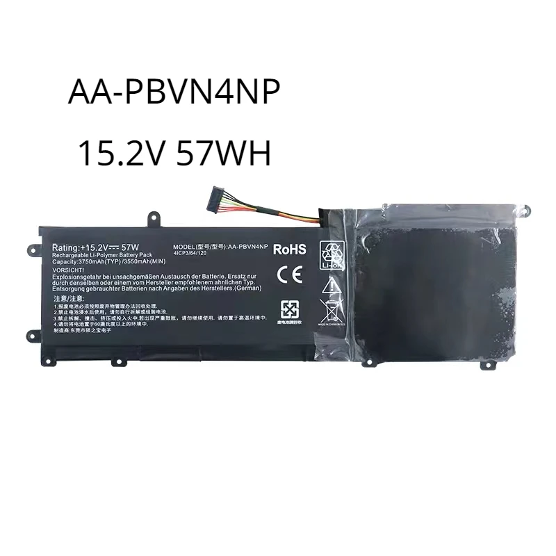 

NEW Genuine Original 57Wh AA-PBVN4NP Laptop Battery For Samsung ATIV Book 6 15.6" NP670Z5E-X01 BA43-00361A Notebook Battery