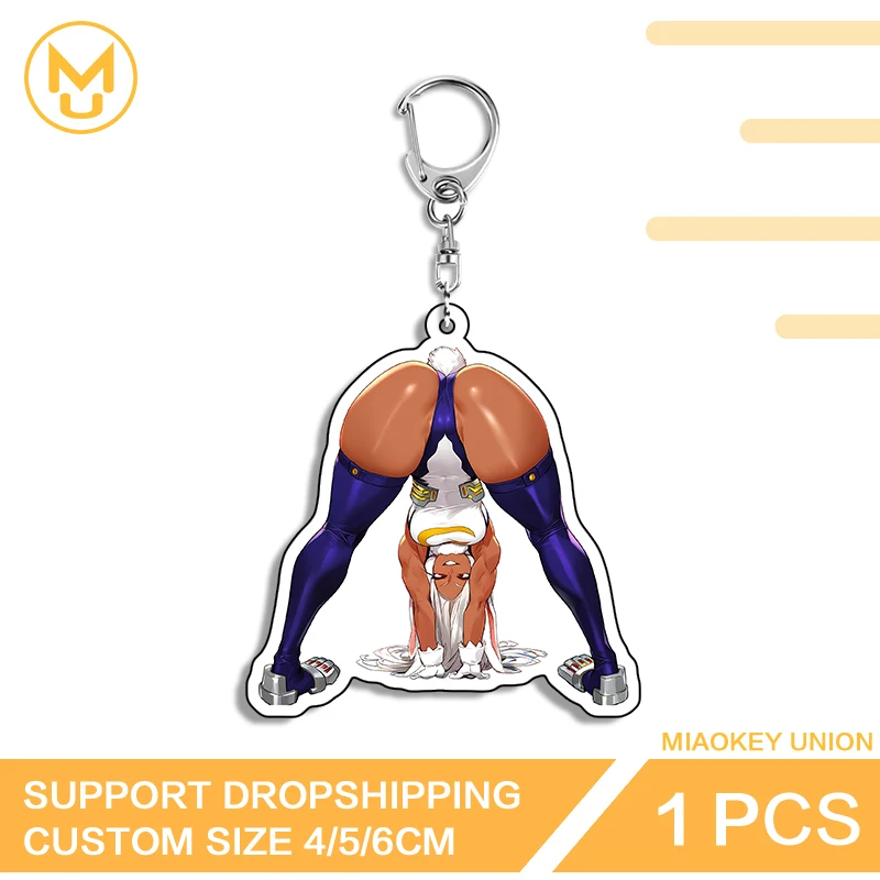 

Strange Big Bottom Posture Mirko Key Chains Hot Selling Creative Hentai Accessories Delicate Anime Jewelry Accessories Gifts