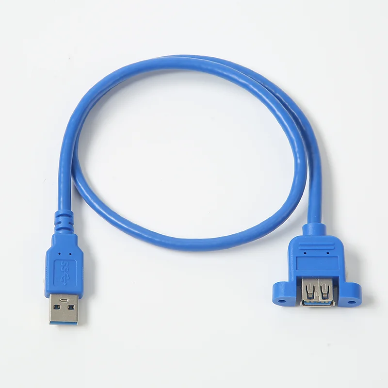 ELEWIND USB Extension cable can be fixed data cable USB3.0 male to female screw hole fixed cable