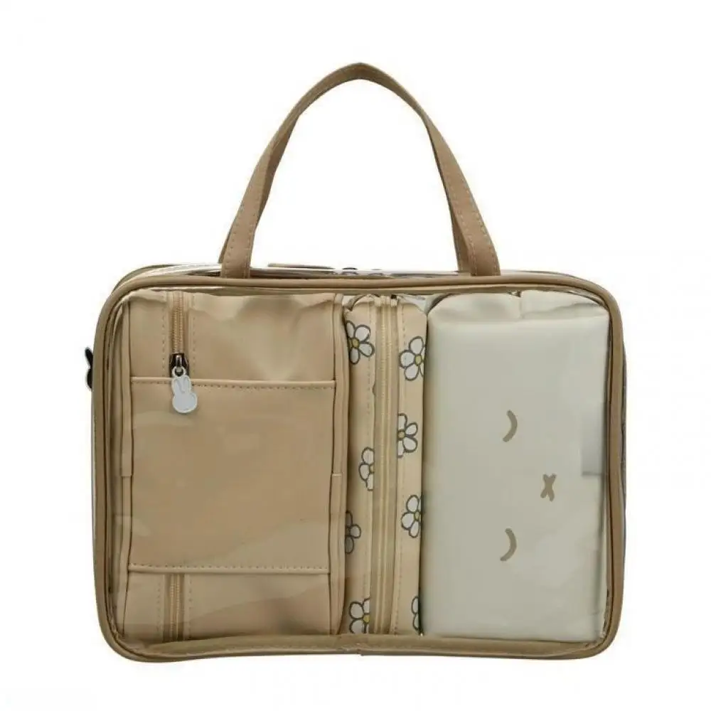 

4 шт., сумка для хранения Miffy для девочек, водонепроницаемая Kawaii, большая вместительная дорожная сумка, портативная сумка для мытья с героями мультфильмов, набор косметичек