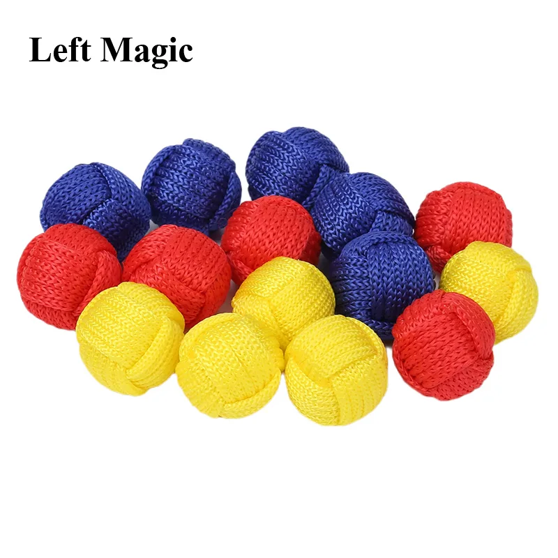 Monkey Fist Ball Magic Accessories Magician Gimmick Red Blue Yellow Color Used For Three Cups and Balls Magnet Cup Magic Props