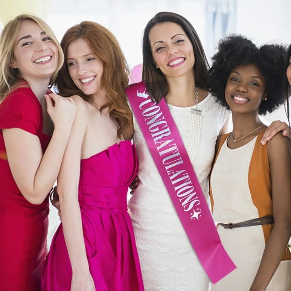 

New Satin Congratulation Sash Multiple Colors One Size Graduated Stole Satin Sash Commencement