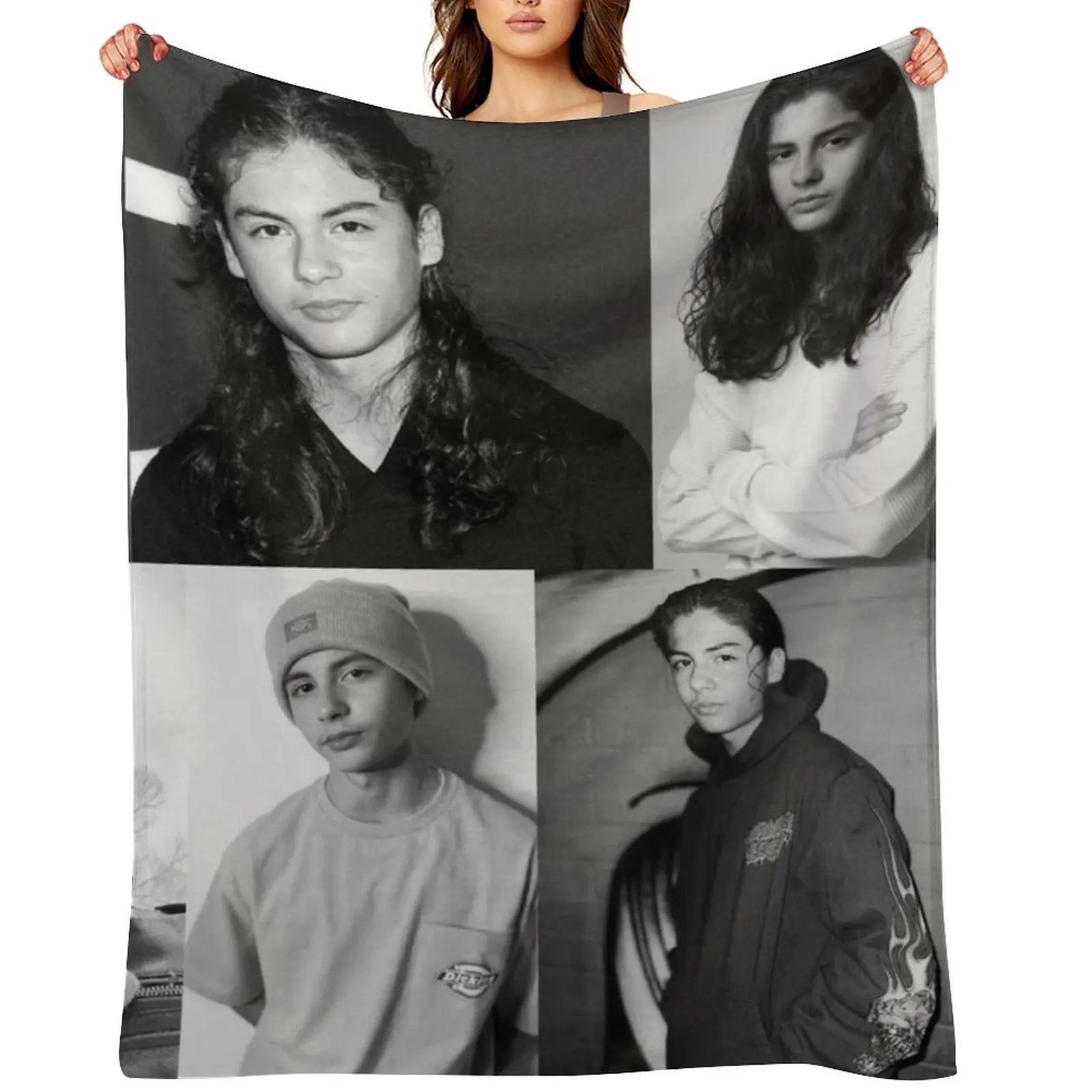 

Black and White Miguel Cazarez Mora Collage 2 Throw Blanket For Baby for sofa heavy to sleep wednesday Blankets