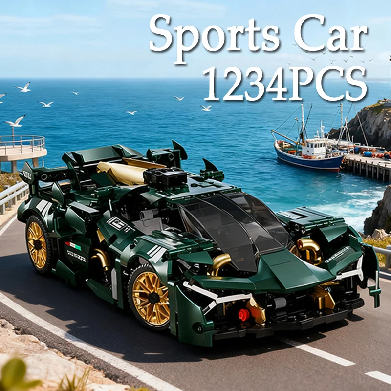 

1234PCS City Racing Car Building Blocks Sets Collection Model Car Desktop Ornaments Sports Car Bricks Toys Gifts For Kids Adult