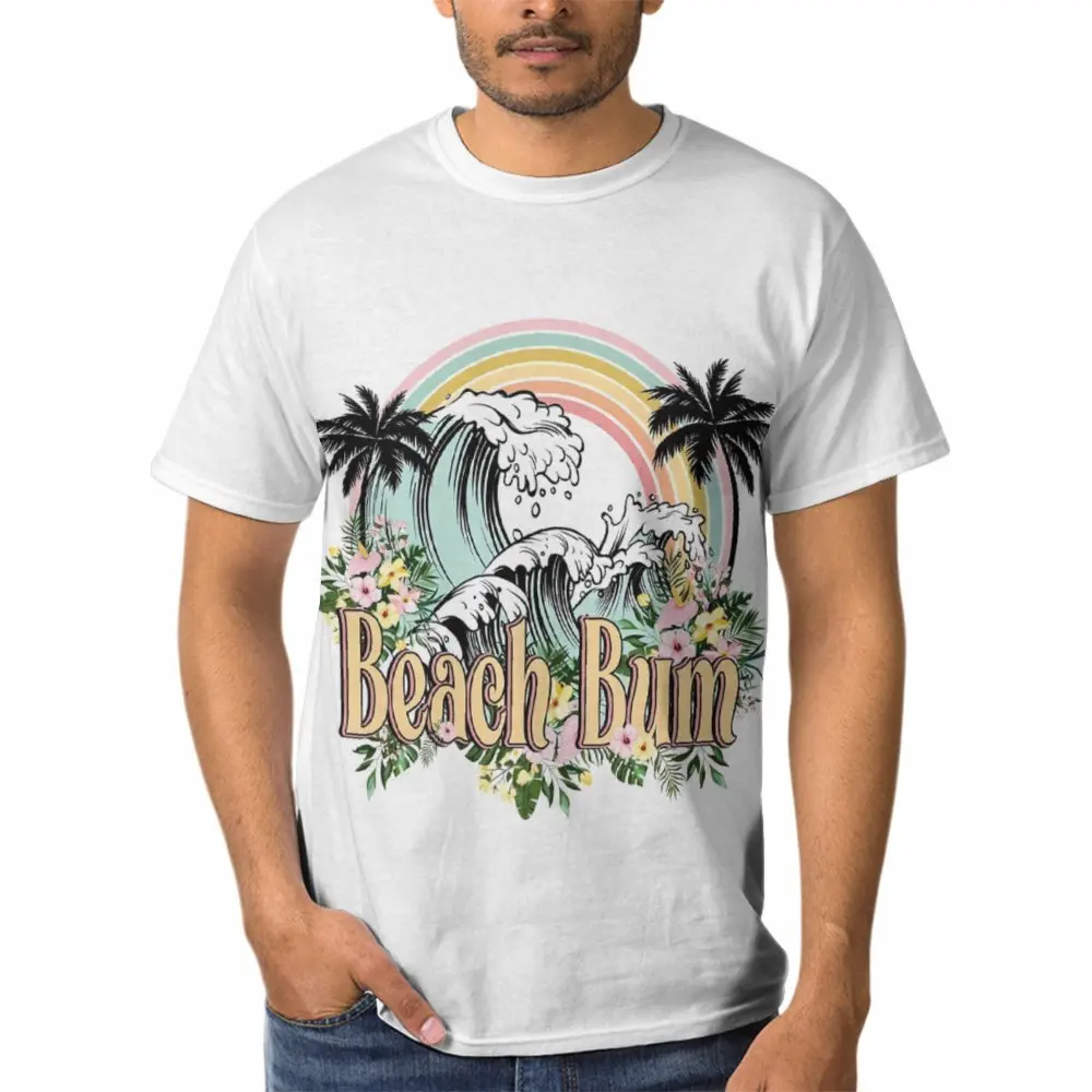 Man Fashion Coconut Trees Print T shirt Sunlight Tops Beach Tees Hawaii Clothes Clothing mans Woman T-shirt 3d Tshirts graphic