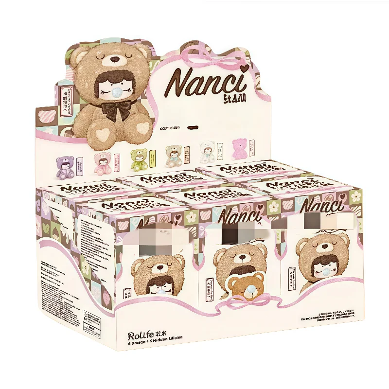 

100% Original Nommi 400% Goodnight Bear Series Blind Box Kawaiii Vinyl Girl Figurine Put Up A Cute Doll Desktop Christmas Gift