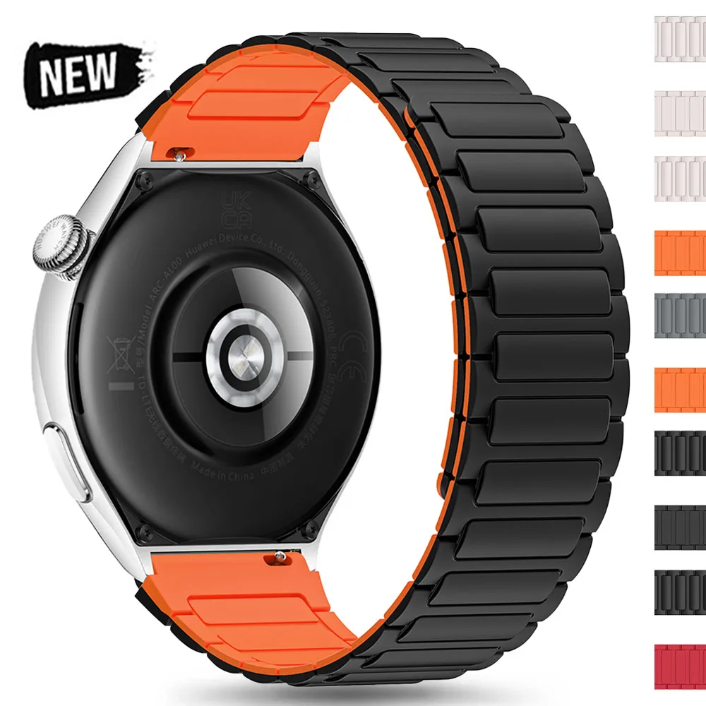 22mm Magnetic Band For Huawei Watch 4/3 Pro GT4/3Pro 46mm Ultimate Soft Silicone Loop Strap For Amazfit Balance GTR 4/3/2 47mm