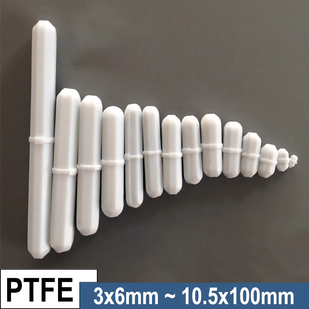 1/5/10/20/50/100Pcs Magnetic Stirrer Bar PTFE Magnetic Stirrer Type-B Mixer Stir Bars For Lab Supplies