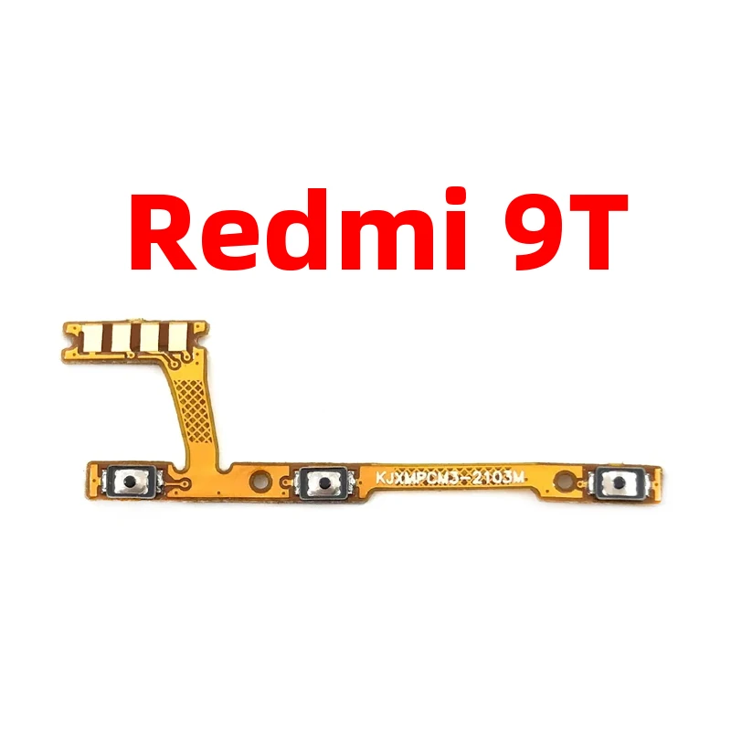 Botão para xiaomi redmi 9t, ligar/desligar, volume, botão, substituição, cabo flexível