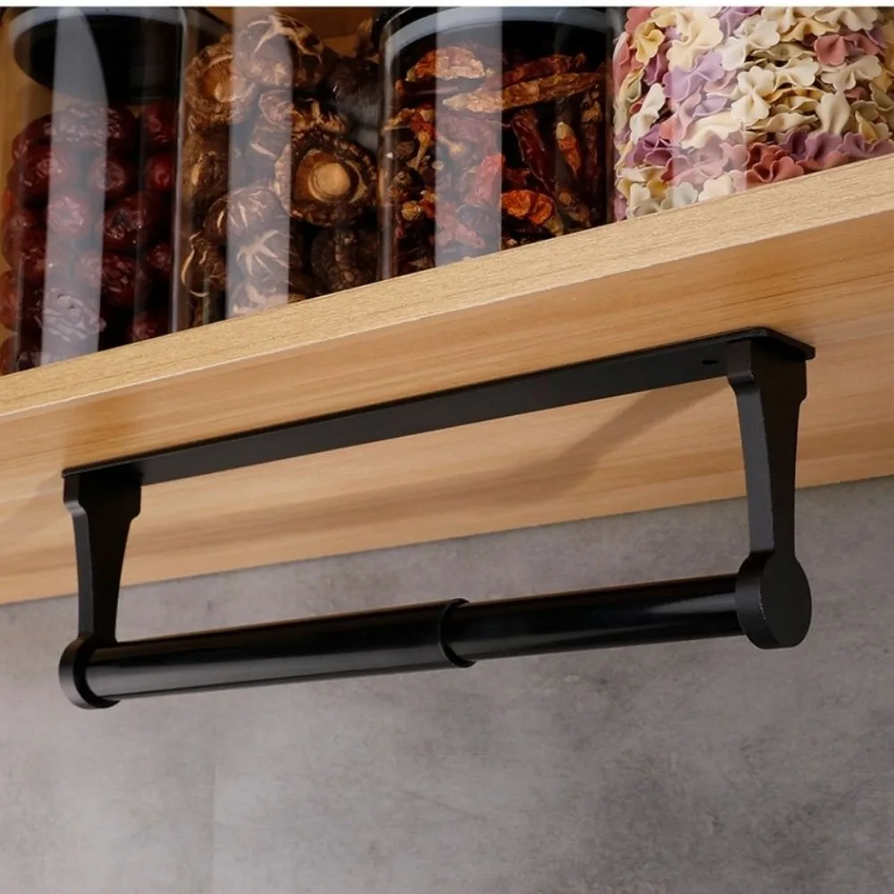 

Держатель для бумажных полотенец из нержавеющей стали, сверхпрочный, черно-золотой, квадратный, для шкафа, алюминиевый, для рулонов бумаги