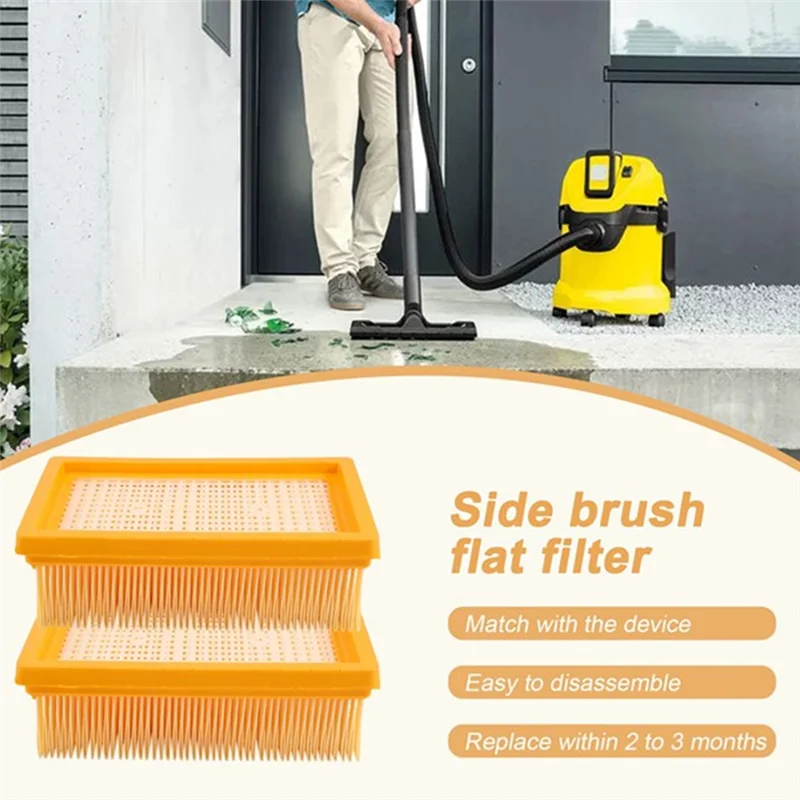 12 pçs 2.863-005.0 filtro hepa para karcher mv4 mv5 mv6 wd4 wd5 wd6 aspirador de pó molhado e seco filtro