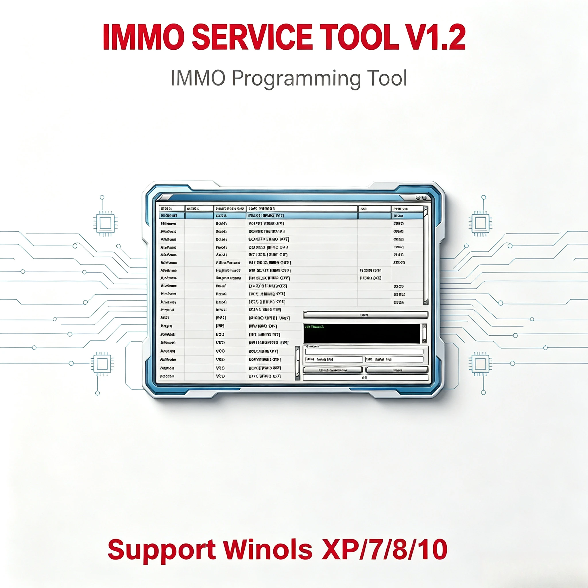 2025 hot sell! Newest selling Edc 17 IMMO SERVICE TOOL V1.2 PIN Code and Immo off Works without Registration IMMO SERVICE 1.2