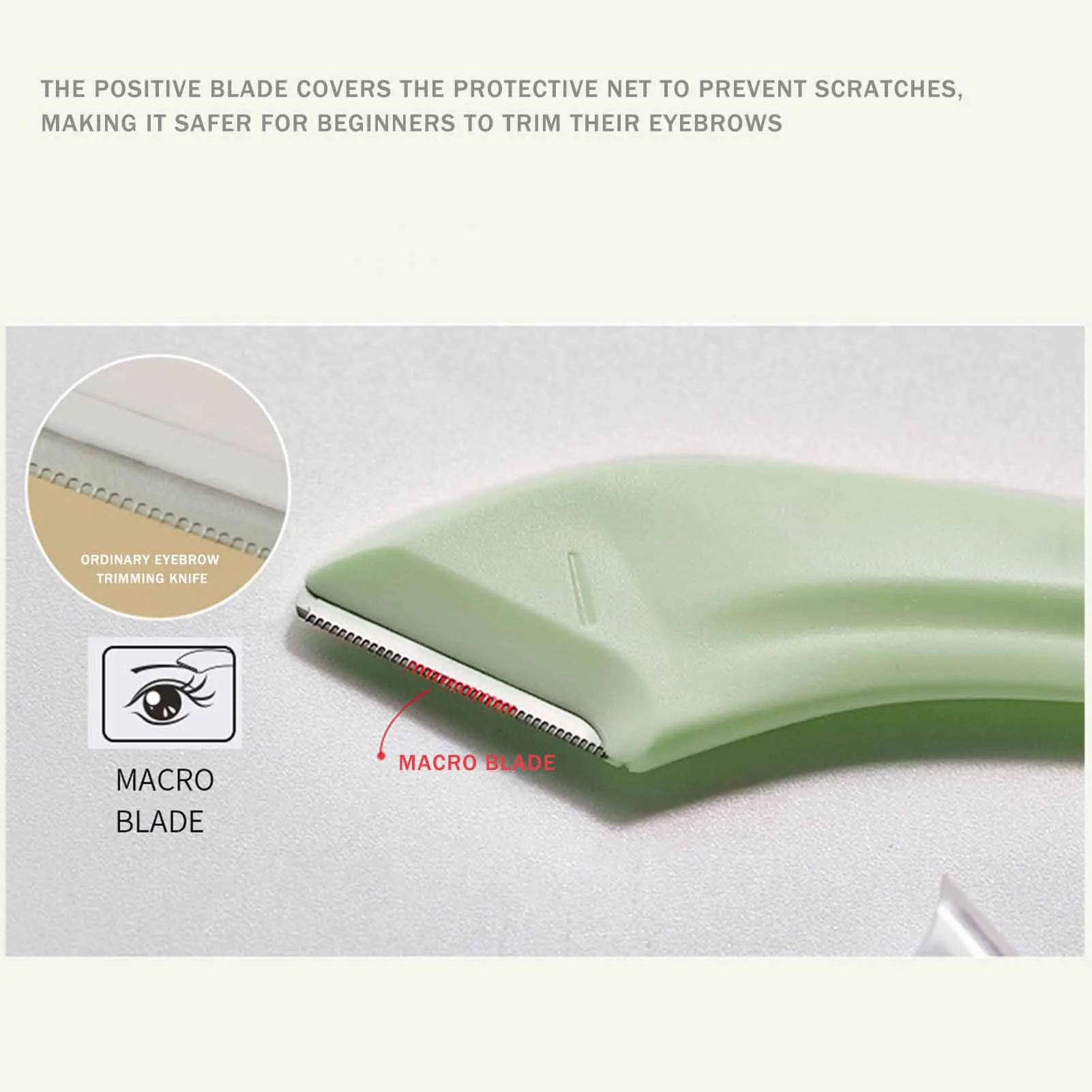 2 pz/set di Sicurezza Rasoi Per Sopracciglia Shaper Durevole In Acciaio Inox Rasoio Per Sopracciglia Lama Per Sopracciglio Viso Rasatura Dei Capelli Strumenti Cosmetici