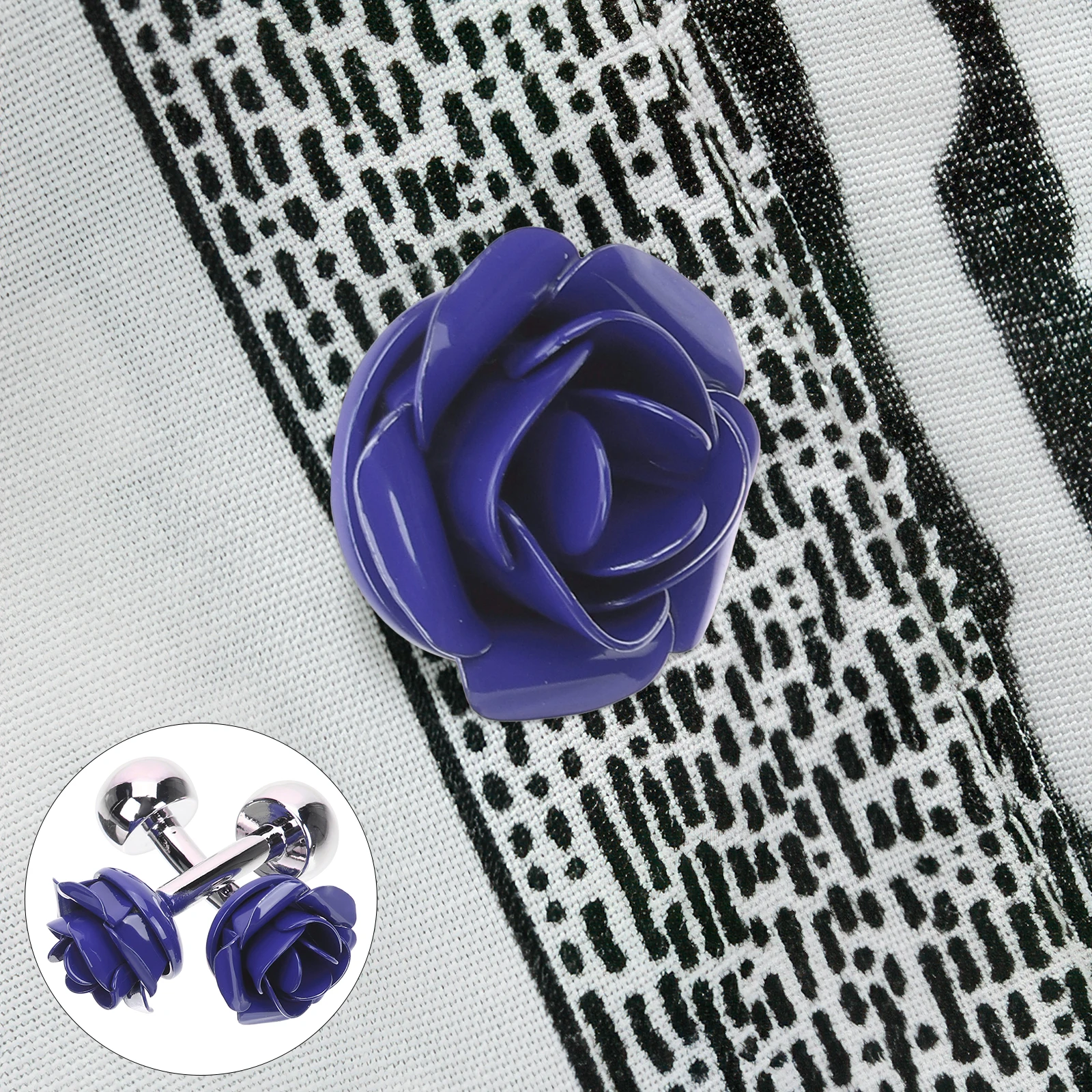 

2pcs Rose for Men Tuxedo Studs Premium Copper Suit Accessories Wedding Gift Flower Cufflinks Mens Shirt Buttons Tuxedo