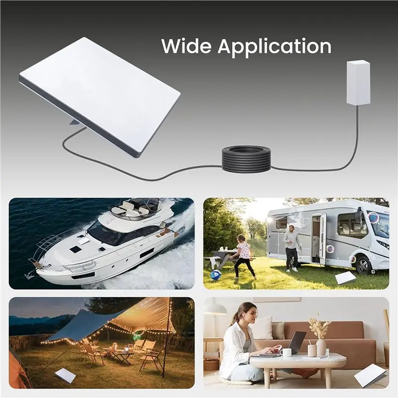 A97I-4X ل Starlink Mini DC إلى DC تمديد كابل كابل مقاوم للماء ل Starlink Spacex Mini DC كابل الطاقة 15 متر/49.2Ft #5