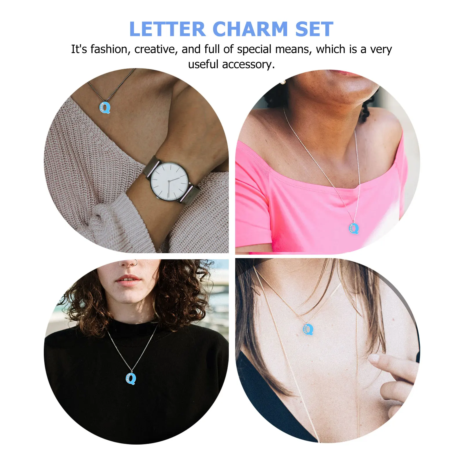 

26 Pcs Alphabet Beads Jewelry Jewellery Letters Decoration Charms for Making Girl Alloy Family Rhinestone