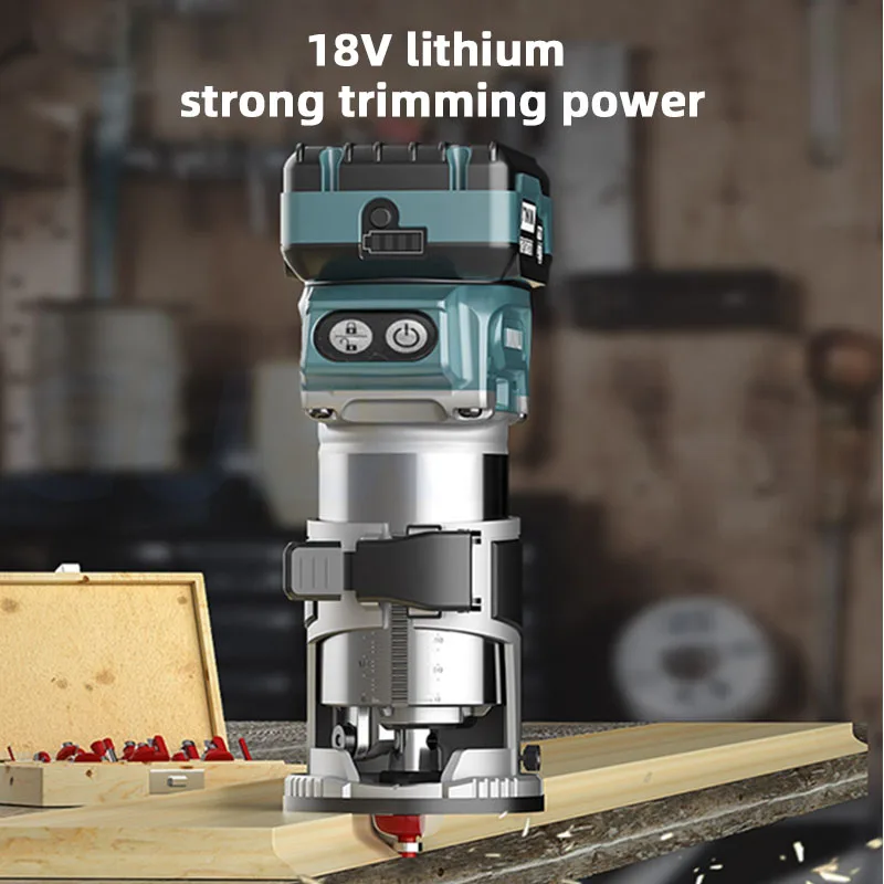 Electric Edge Trimming Machine 18V Powerful Edge Trimming Woodworking Specific Precise Slotting Plastic Board Carving Machine