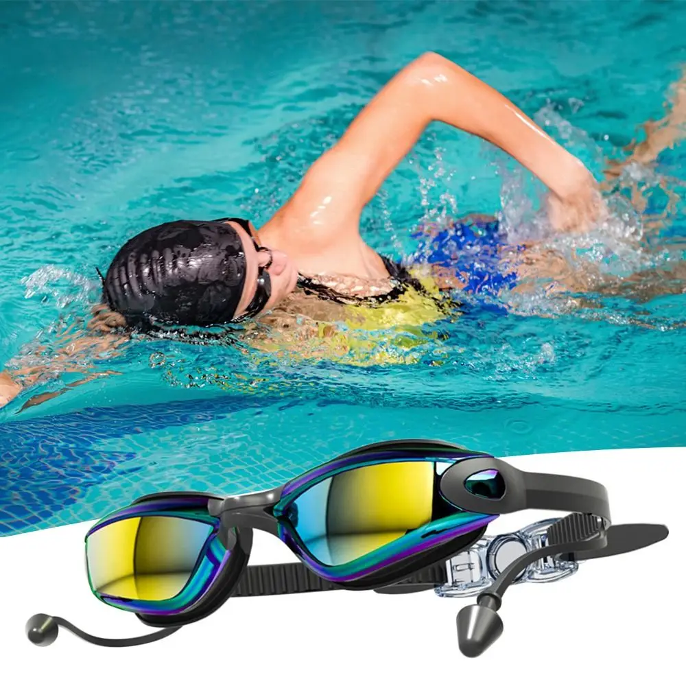 Creative HD Summer Swimming Goggles Waterproof Anti Fog Diving Swim Glasses Silicone Adjustable Swim Eyewear Men Women