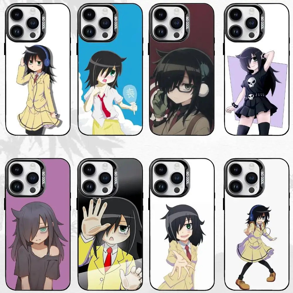 

Tomoko K-Kuroki W-WataMote Phone Case For iPhone17,16,15,14,13,12,11 Plus,Pro Max Black Matte Shockproof Cover