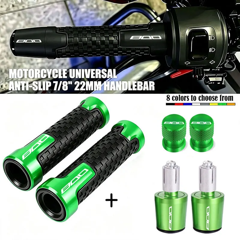 Motorcycle Handle Bar Handlebar Grips Cap End Handle Plugs Tire Valve Stem Cap For Kawasaki Z 800 Z800 ninja 800 Accessories